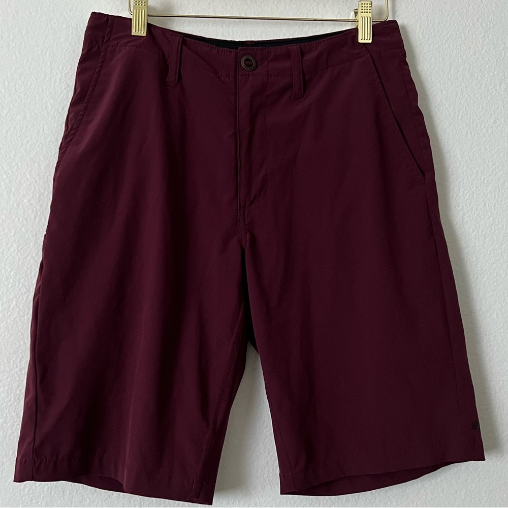 Volcom Burgundy Surf & Turf Hybrid Shorts Size 29